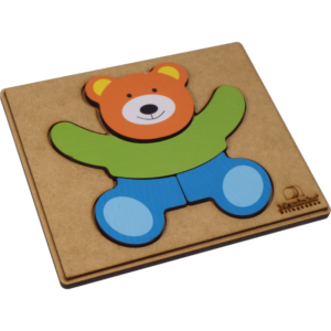 Quebra-Cabeça Infantil de Madeira – Urso